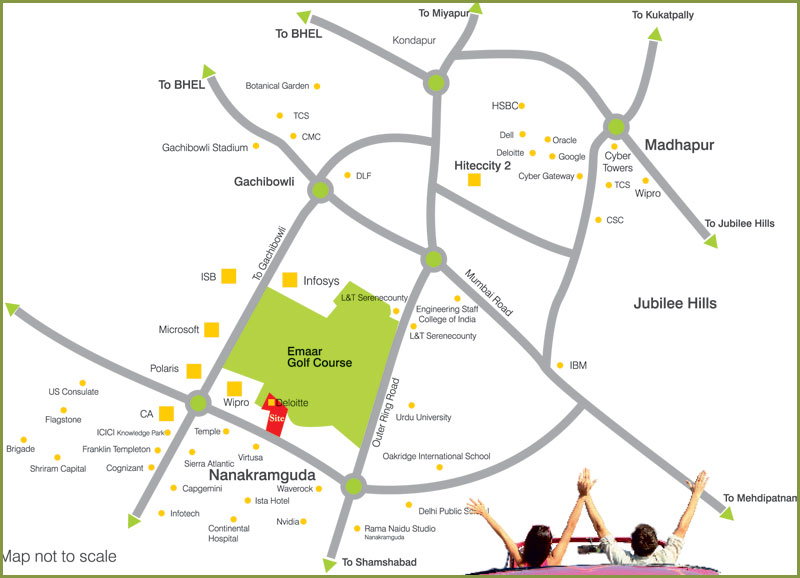 GOLF EDGE 2&3 BHK Premium Apartments in Hyderabad Fully furnished Luxury Apartments for Sale